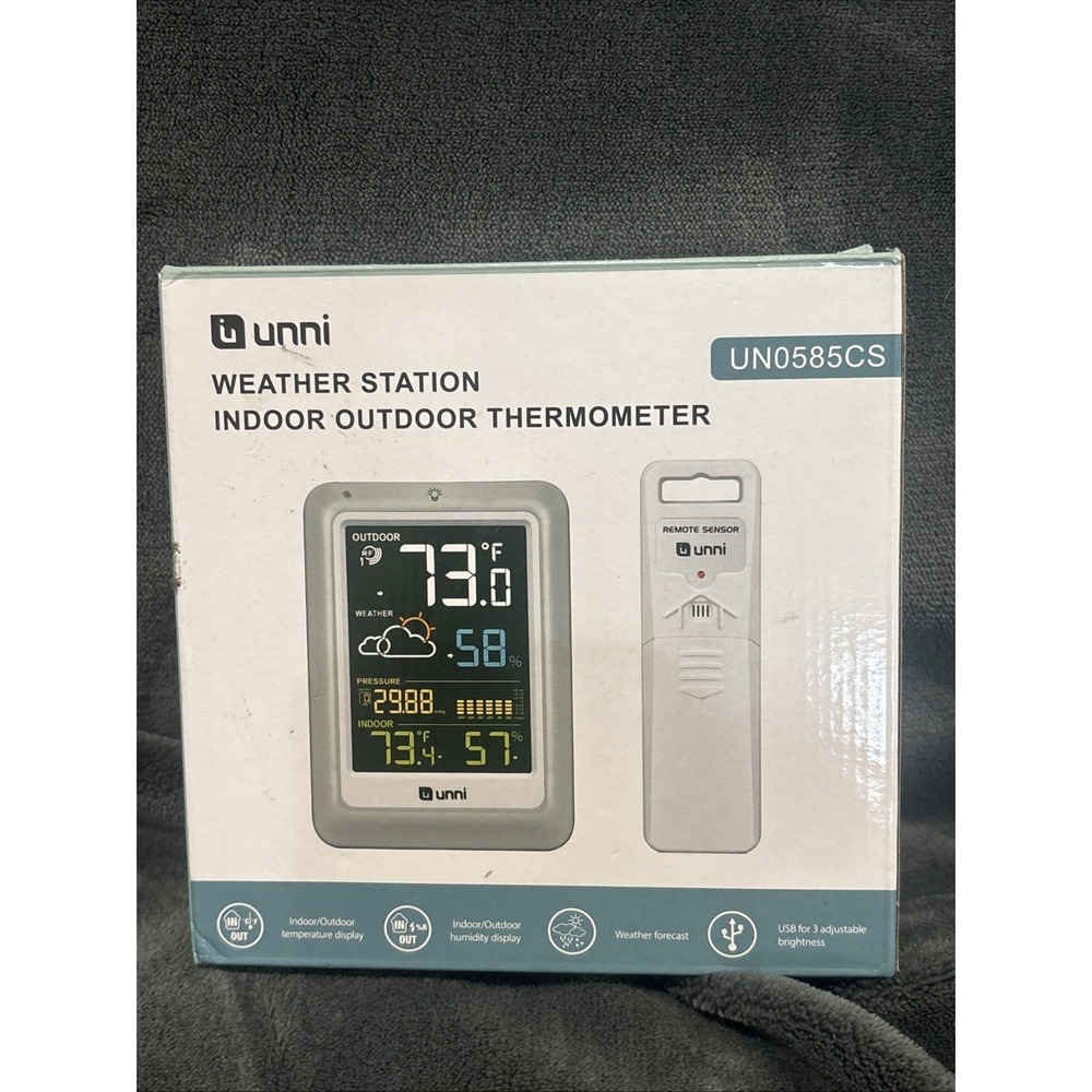 UNNI INDOOR-OUTDOOR Thermometer With 1 SENSOR UN0582CS‎